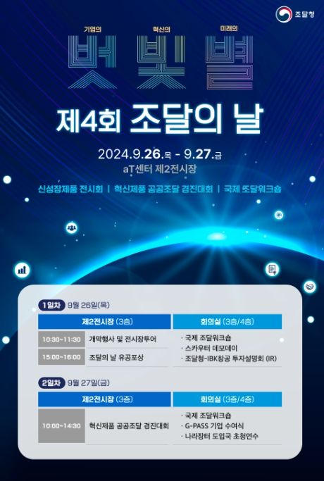 제4회 조달의 날 행사 포스터